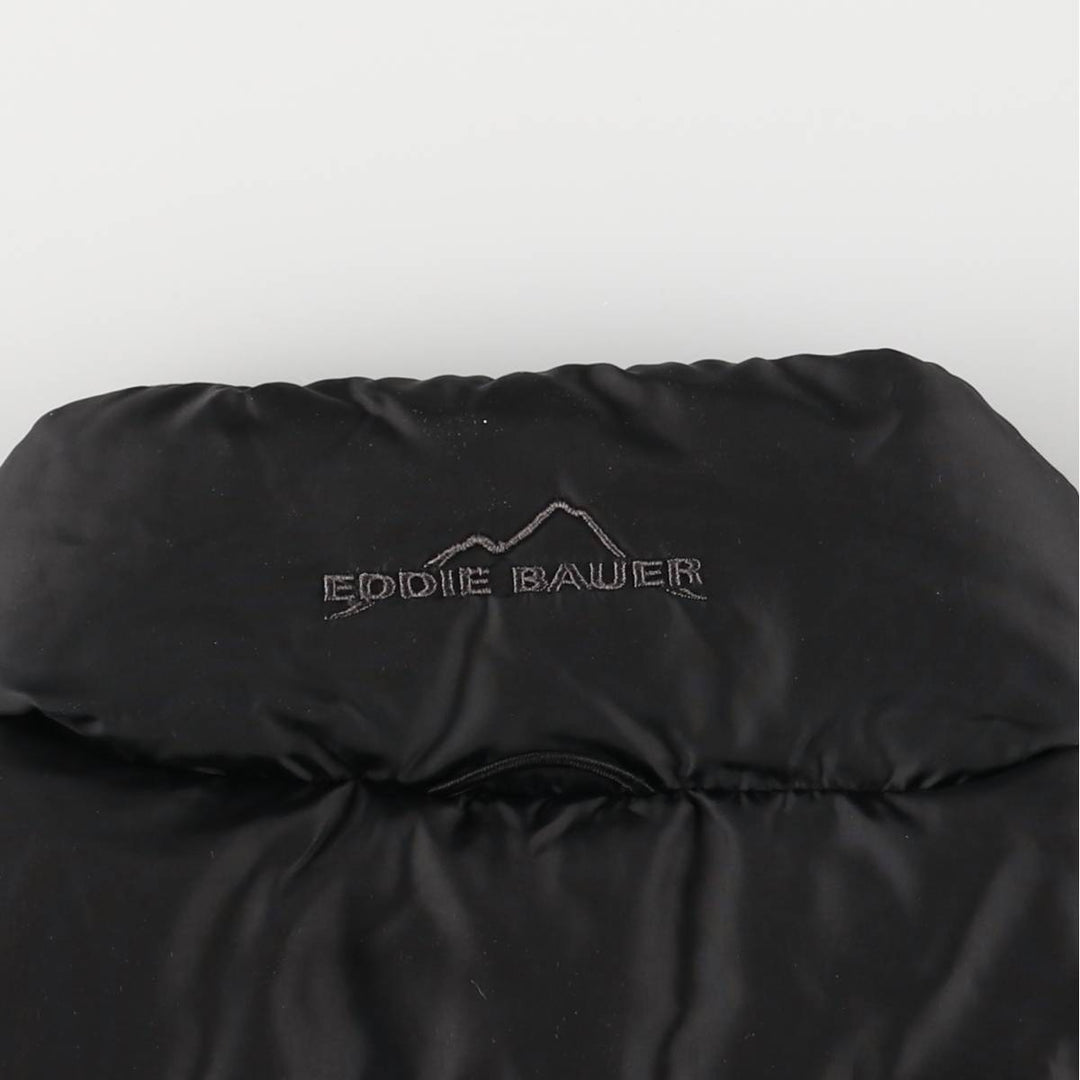 Eddie Bauer Goose Down Vest, Men's Size Small polyester black type Vintage Second Hand