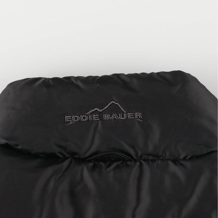 Eddie Bauer Goose Down Vest, Men's Size Small polyester black type Vintage Second Hand