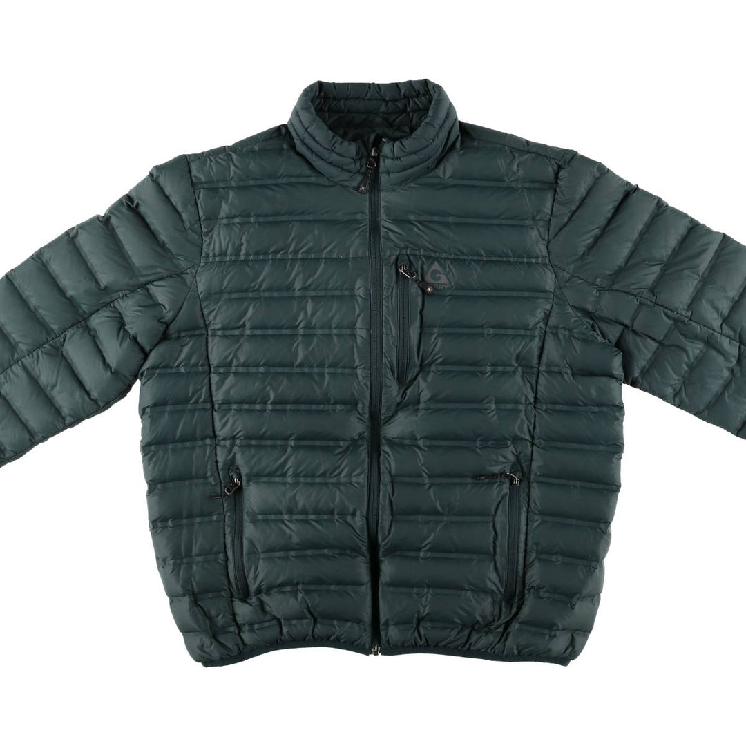 Gerry 650 Fill Power Down Jacket, Men's XL Nylon Green type dark green Vintage Second Hand