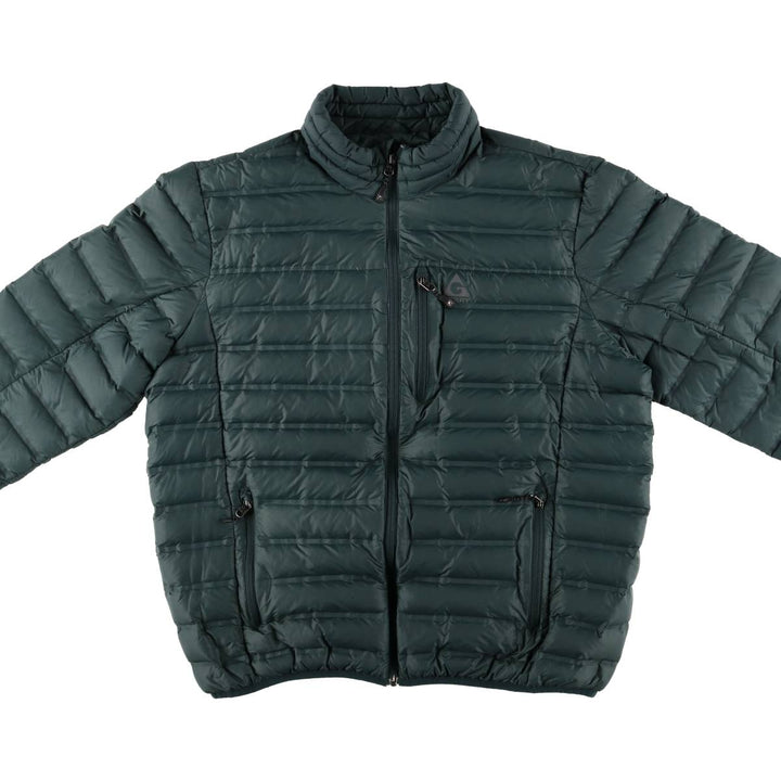 Gerry 650 Fill Power Down Jacket, Men's XL Nylon Green type dark green Vintage Second Hand