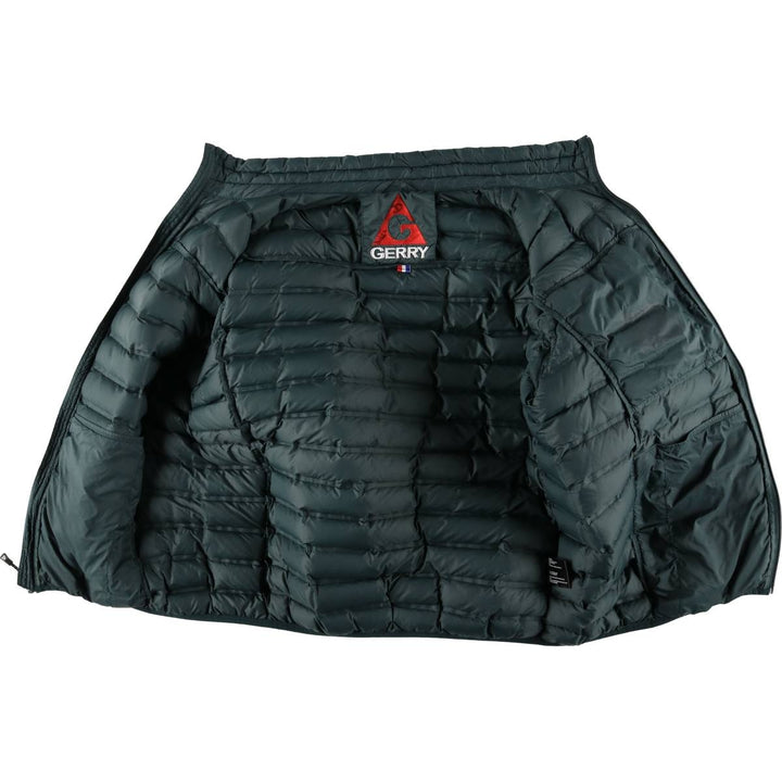 Gerry 650 Fill Power Down Jacket, Men's XL Nylon Green type dark green Vintage Second Hand