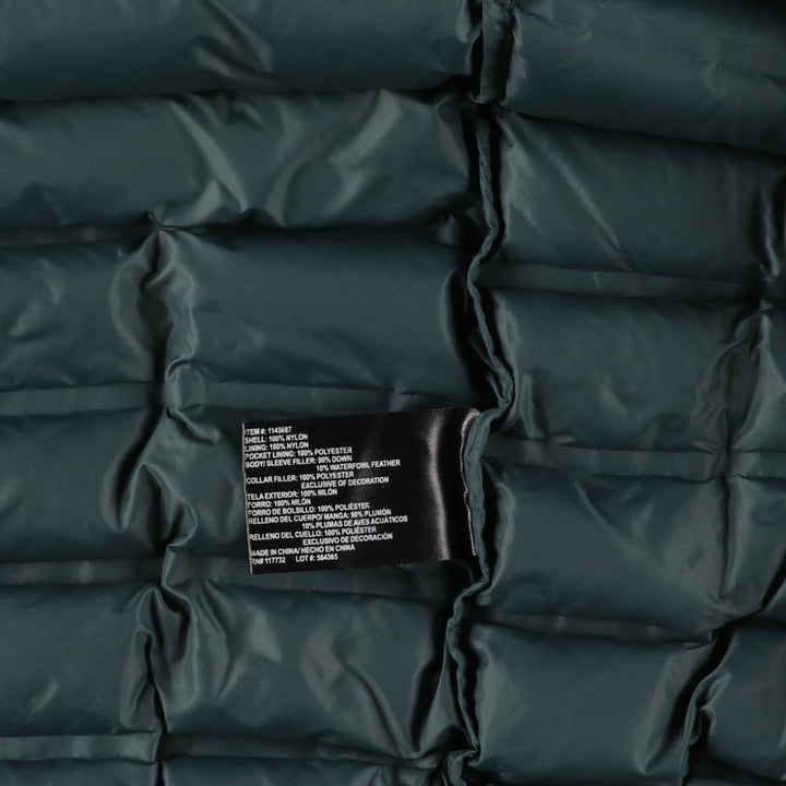Gerry 650 Fill Power Down Jacket, Men's XL Nylon Green type dark green Vintage Second Hand