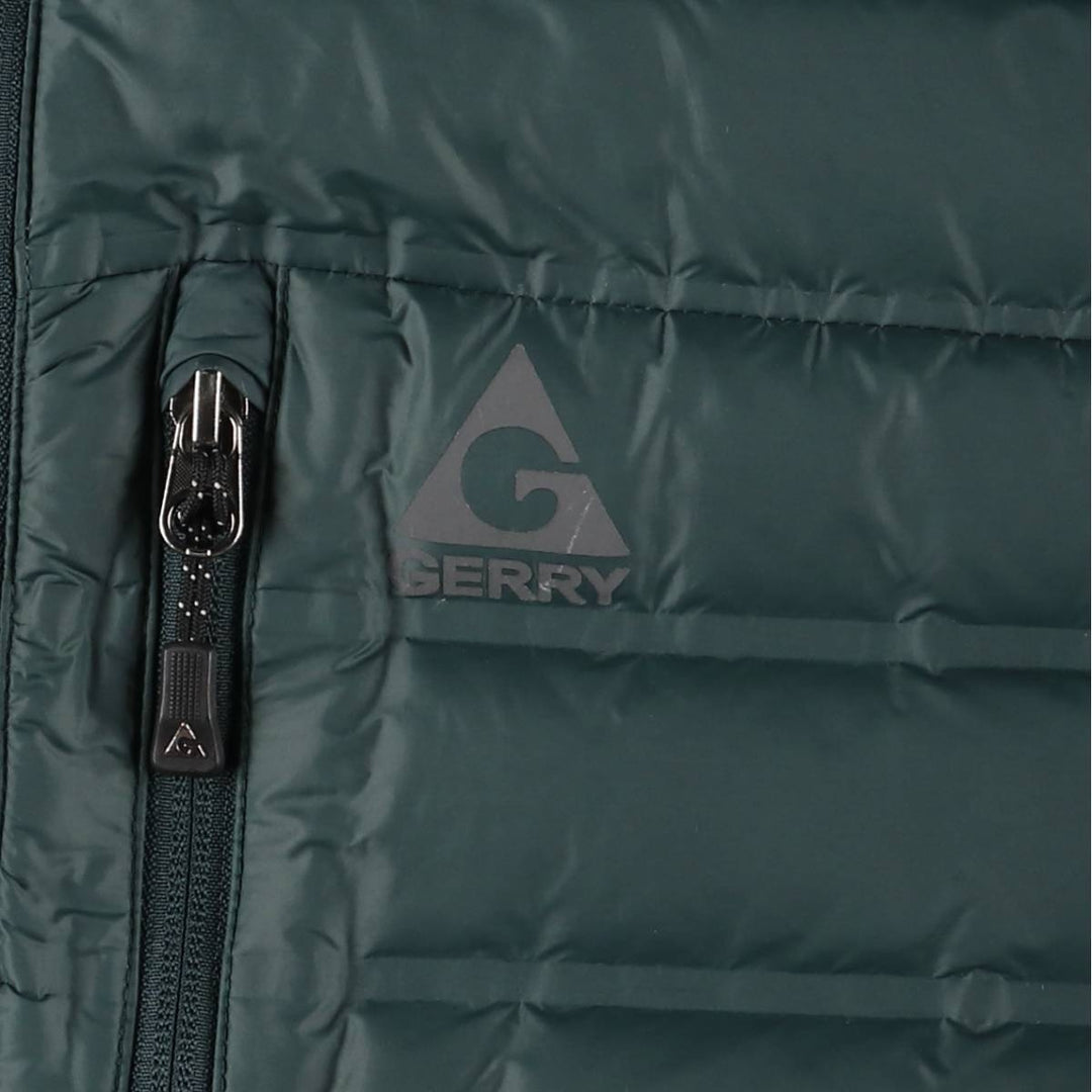 Gerry 650 Fill Power Down Jacket, Men's XL Nylon Green type dark green Vintage Second Hand