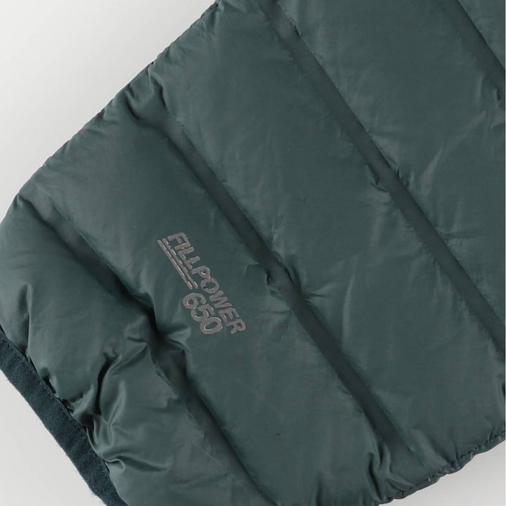 Gerry 650 Fill Power Down Jacket, Men's XL Nylon Green type dark green Vintage Second Hand