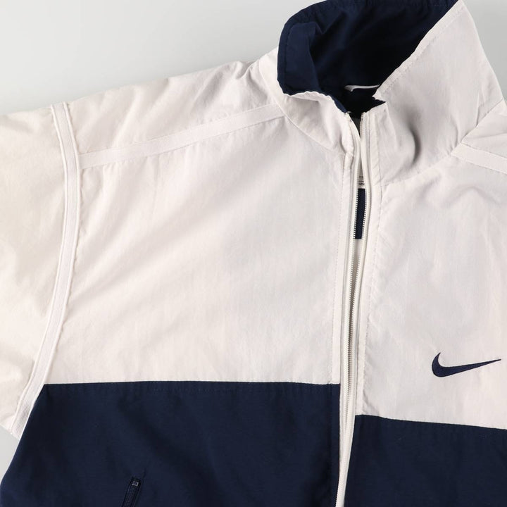 Vintage 90'S Nike two-tone windbreaker, size S, men's polyester white type Vintage Second Hand