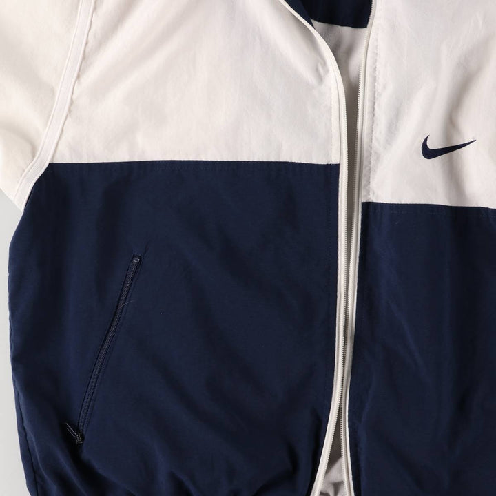 Vintage 90'S Nike two-tone windbreaker, size S, men's polyester white type Vintage Second Hand