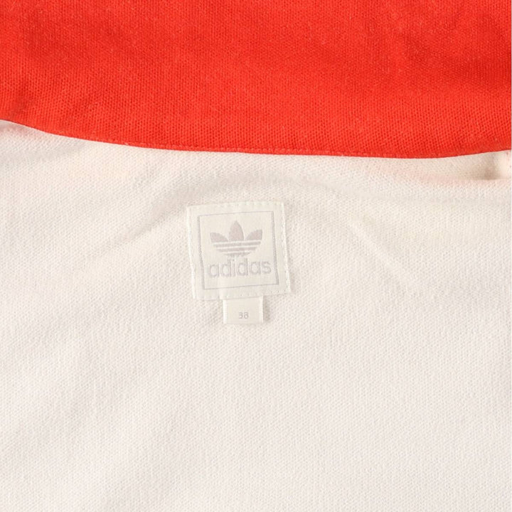 2000'S adidas Originals Women's Track Jacket, Size Small cotton white type Vintage Second Hand