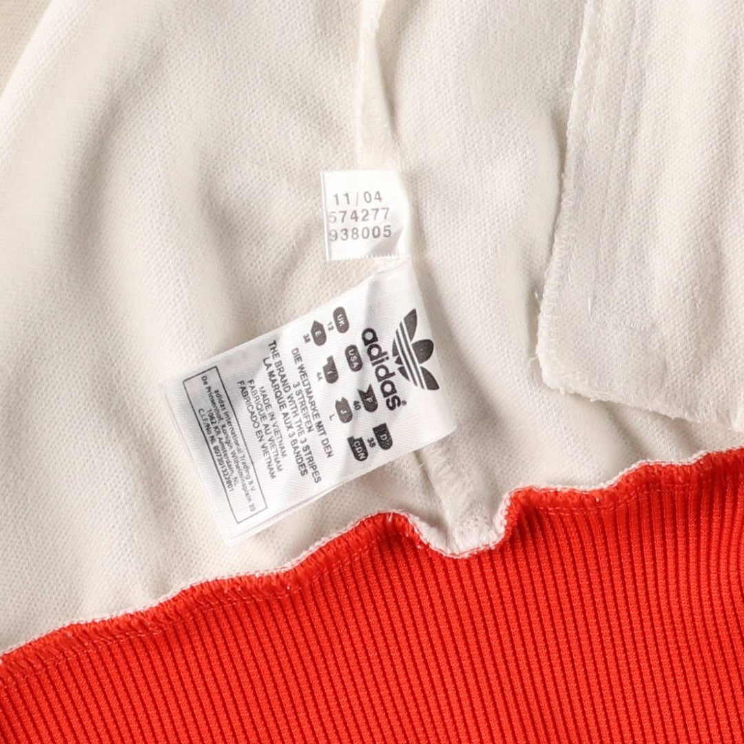 2000'S adidas Originals Women's Track Jacket, Size Small cotton white type Vintage Second Hand