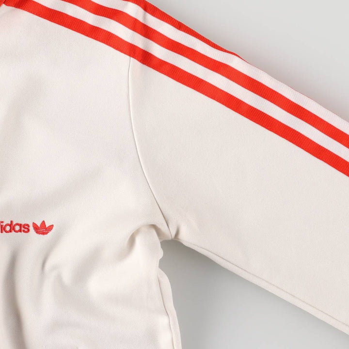 2000'S adidas Originals Women's Track Jacket, Size Small cotton white type Vintage Second Hand