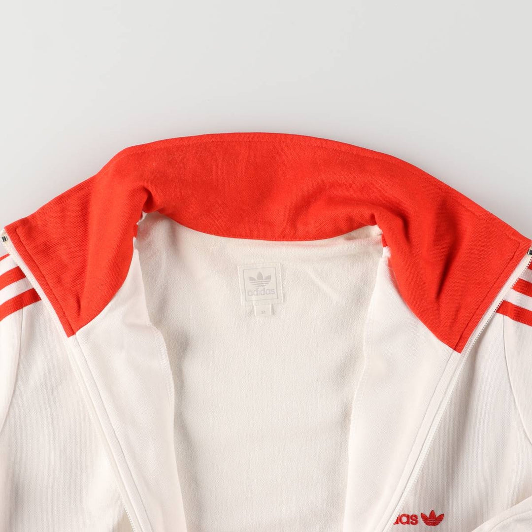 2000'S adidas Originals Women's Track Jacket, Size Small cotton white type Vintage Second Hand