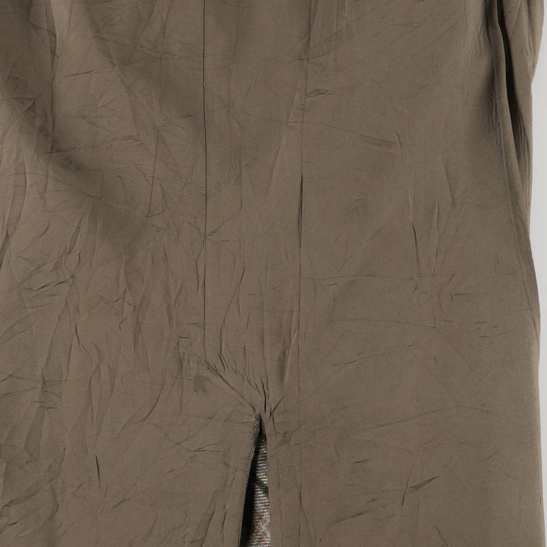 Banana Republic Check Pattern Wool Long A-Line Skirt, Women's Size M wool Khaki type Vintage Second Hand