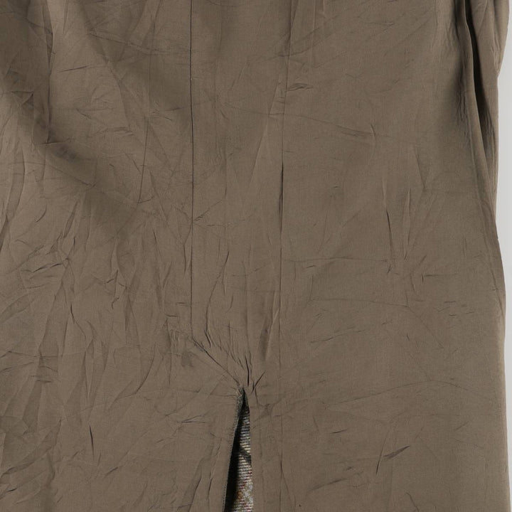 Banana Republic Check Pattern Wool Long A-Line Skirt, Women's Size M wool Khaki type Vintage Second Hand