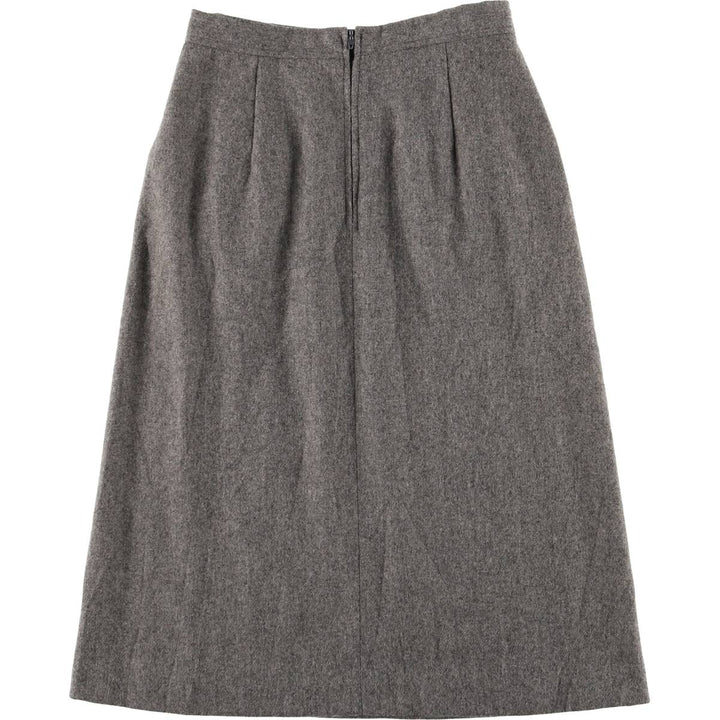 Vintage 1970'S COLLEGE TOWN wool half-length A-line skirt, made in the USA, size M. wool gray type Vintage Second Hand
