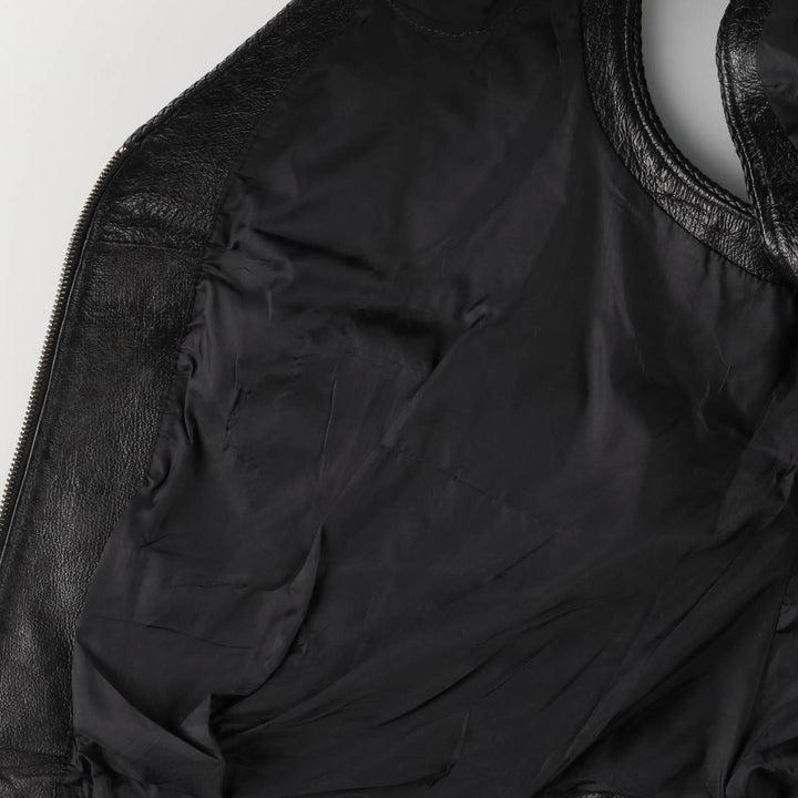 Harley-Davidson Leather Vest, Women's, Size XXL genuine leather black type Vintage Second Hand