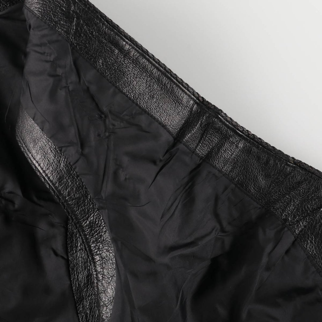 Harley-Davidson Leather Vest, Women's, Size XXL genuine leather black type Vintage Second Hand