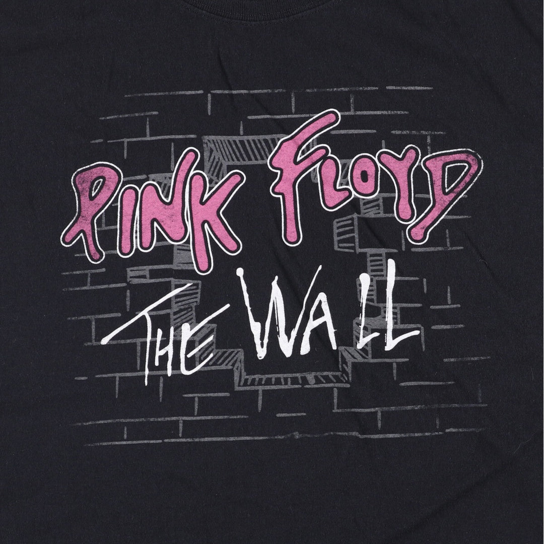 PINK FLOYD Pink Floyd Band T-shirt Band T Men's L size cotton black type Vintage Second Hand