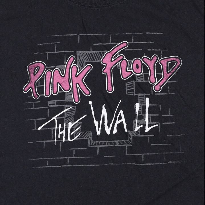 PINK FLOYD Pink Floyd Band T-shirt Band T Men's L size cotton black type Vintage Second Hand
