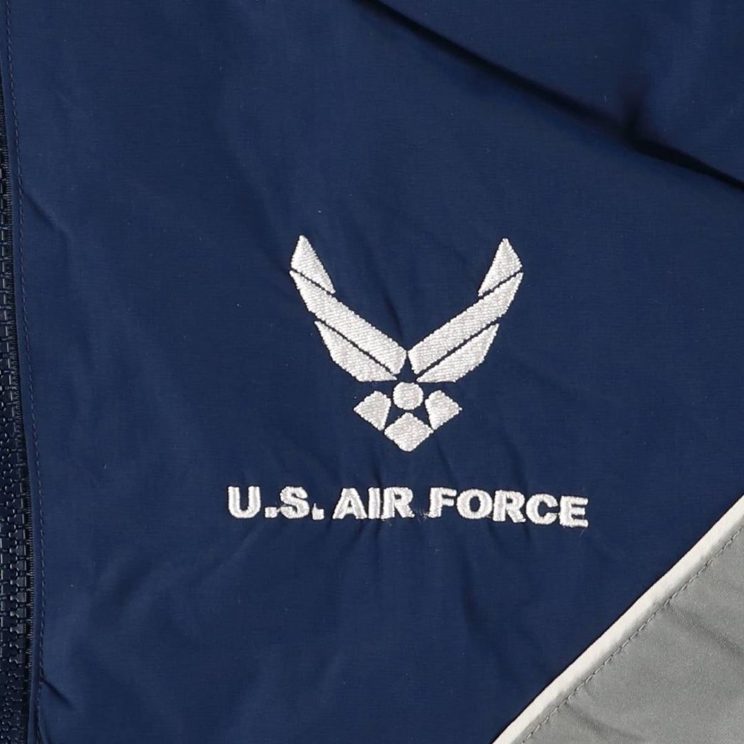 Authentic 2000'S US Military USAIR FORCE SKILCRAFT PTU Training Jacket, Nylon Jacket, Made in USA, Medium Nylon Navy blue Vintage Second Hand