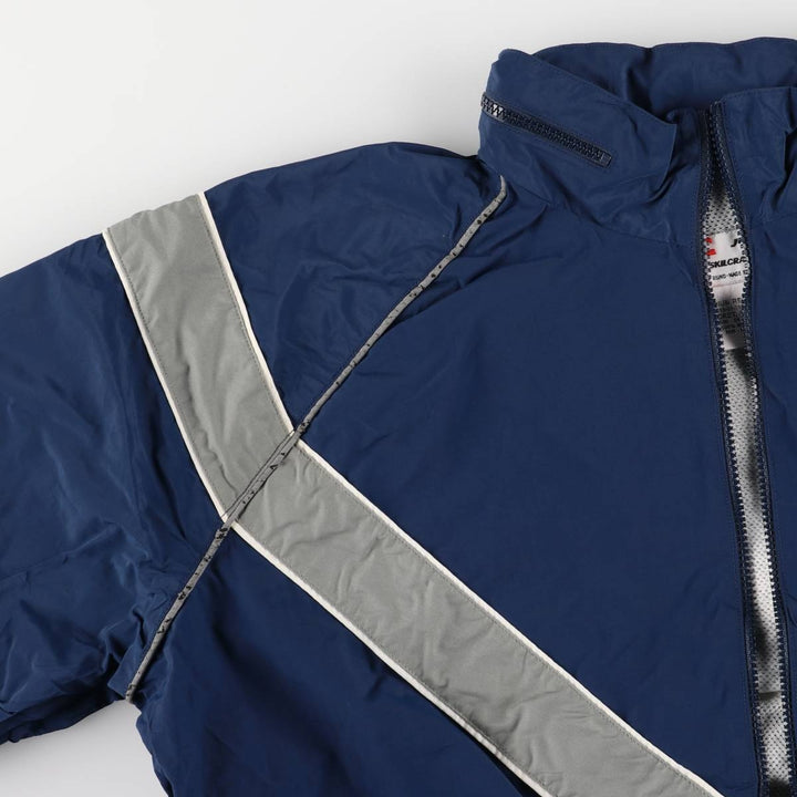 Authentic 2000'S US Military USAIR FORCE SKILCRAFT PTU Training Jacket, Nylon Jacket, Made in USA, Medium Nylon Navy blue Vintage Second Hand