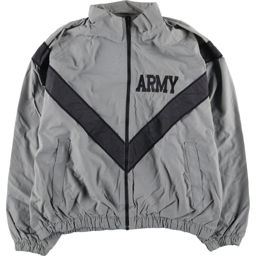 1990'S US Army IPFU Training Jacket, Medium, Made in USA Nylon gray type Vintage Second Hand