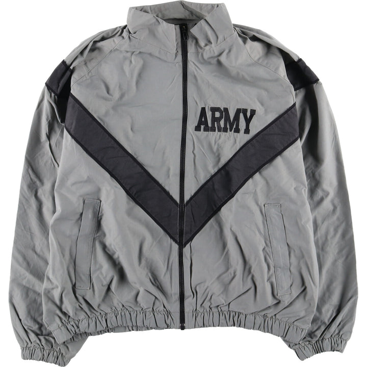 1990'S US Army IPFU Training Jacket, Medium, Made in USA Nylon gray type Vintage Second Hand