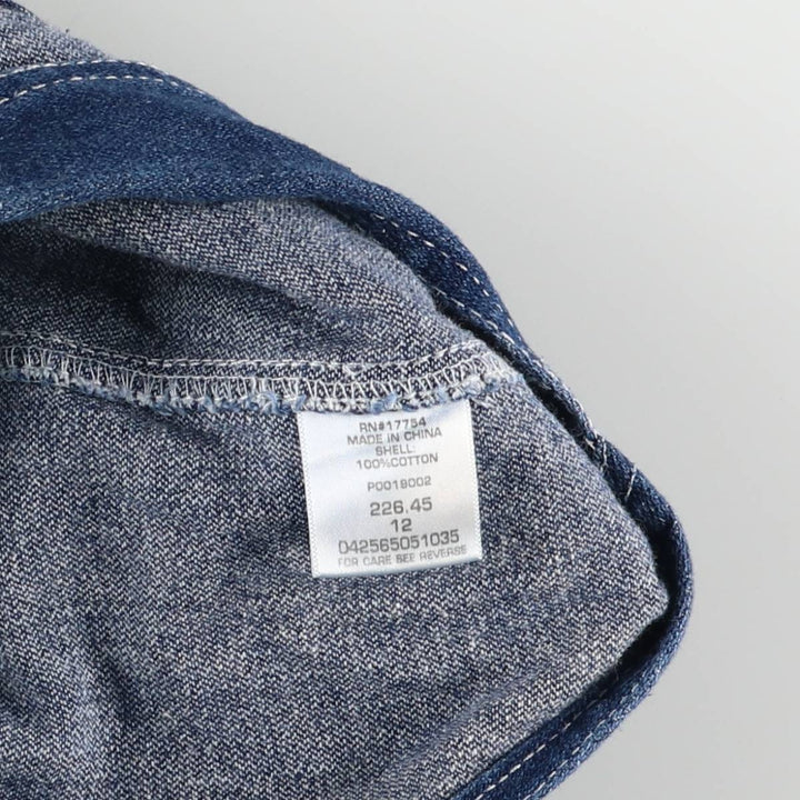 Key Denim Overalls Women's L (W30) cotton blue type Vintage Second Hand