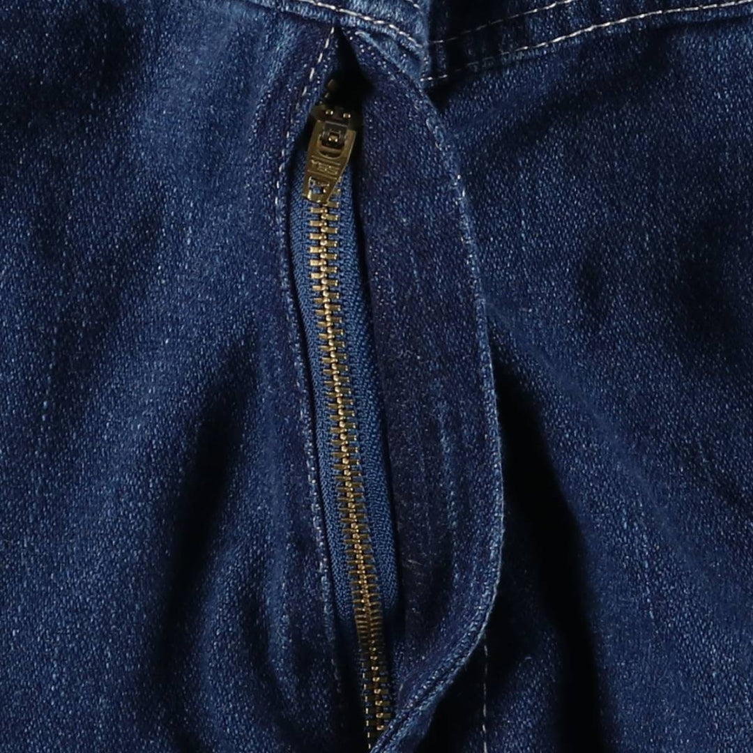 Key Denim Overalls Women's L (W30) cotton blue type Vintage Second Hand