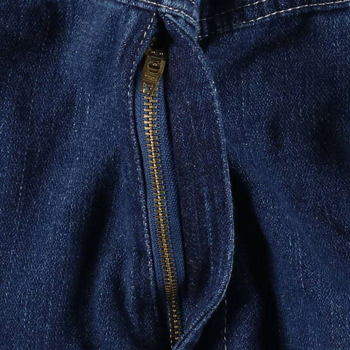 Key Denim Overalls Women's L (W30) cotton blue type Vintage Second Hand