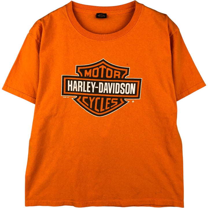 Harley-Davidson Motorcycle Bike T-shirt for women, size M unclear orange type Vintage Second Hand