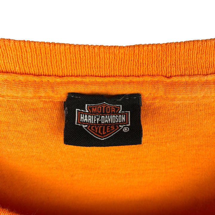 Harley-Davidson Motorcycle Bike T-shirt for women, size M unclear orange type Vintage Second Hand