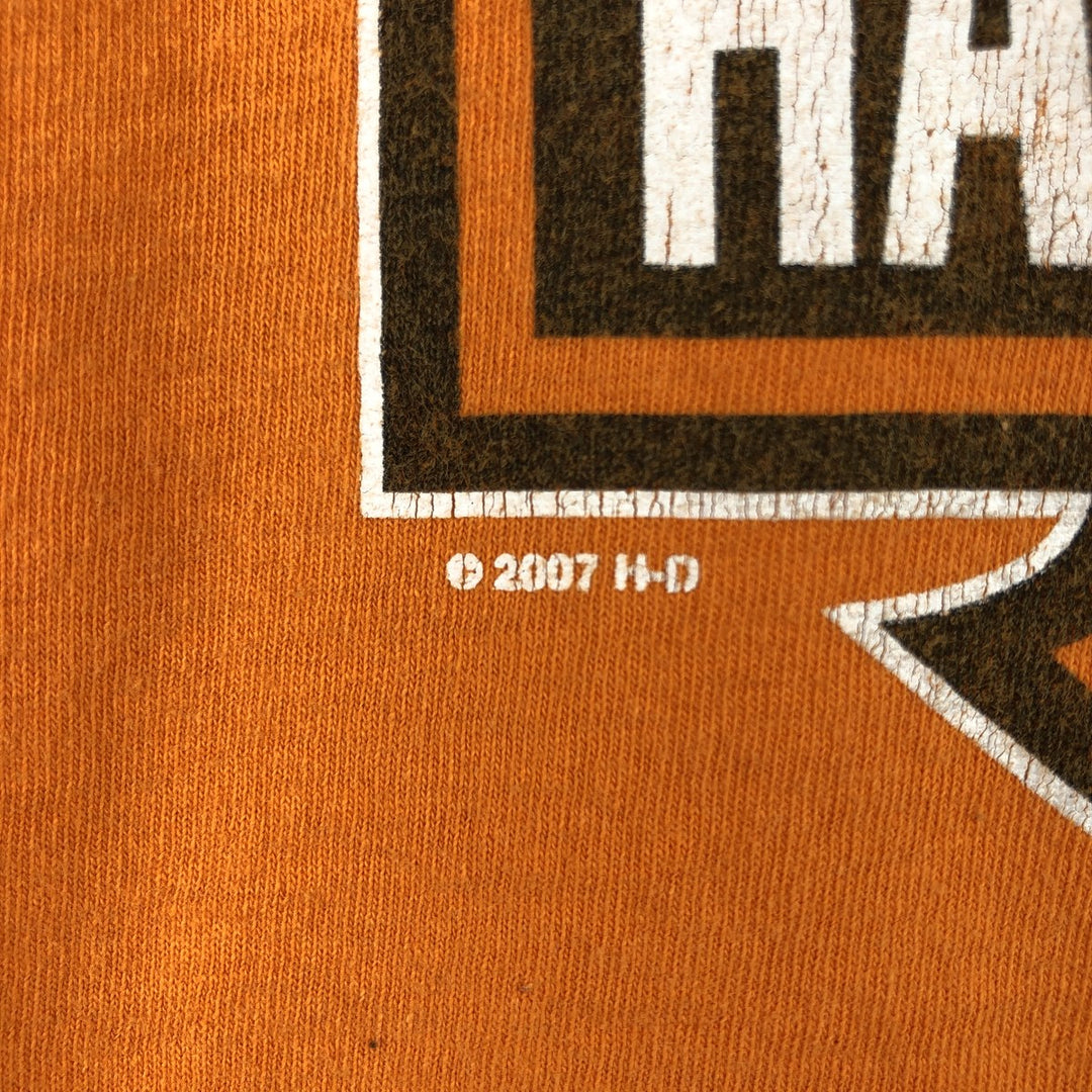 Harley-Davidson Motorcycle Bike T-shirt for women, size M unclear orange type Vintage Second Hand