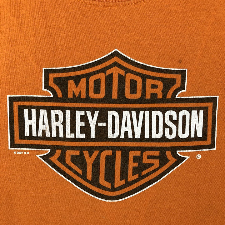 Harley-Davidson Motorcycle Bike T-shirt for women, size M unclear orange type Vintage Second Hand