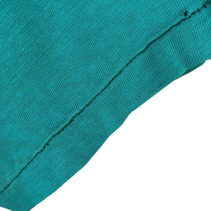 Vintage 1970'S Champion Bartag College T-shirt, Made in USA, Women's Size Medium cotton turquoise blue Vintage Second Hand