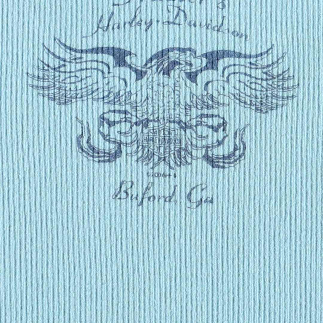 00'S Harley-Davidson Tank Top Made in USA Women's XL cotton Blue type light blue Vintage Second Hand