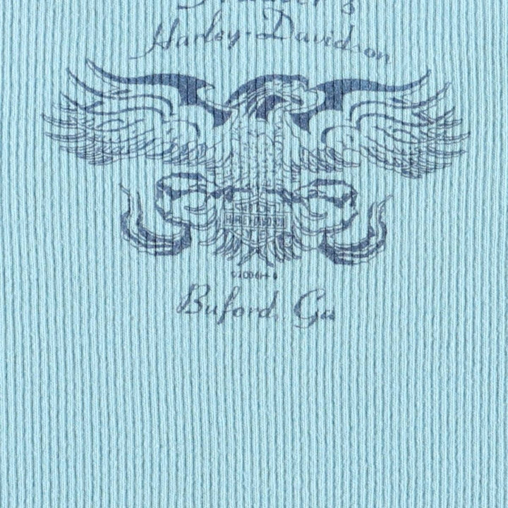 00'S Harley-Davidson Tank Top Made in USA Women's XL cotton Blue type light blue Vintage Second Hand