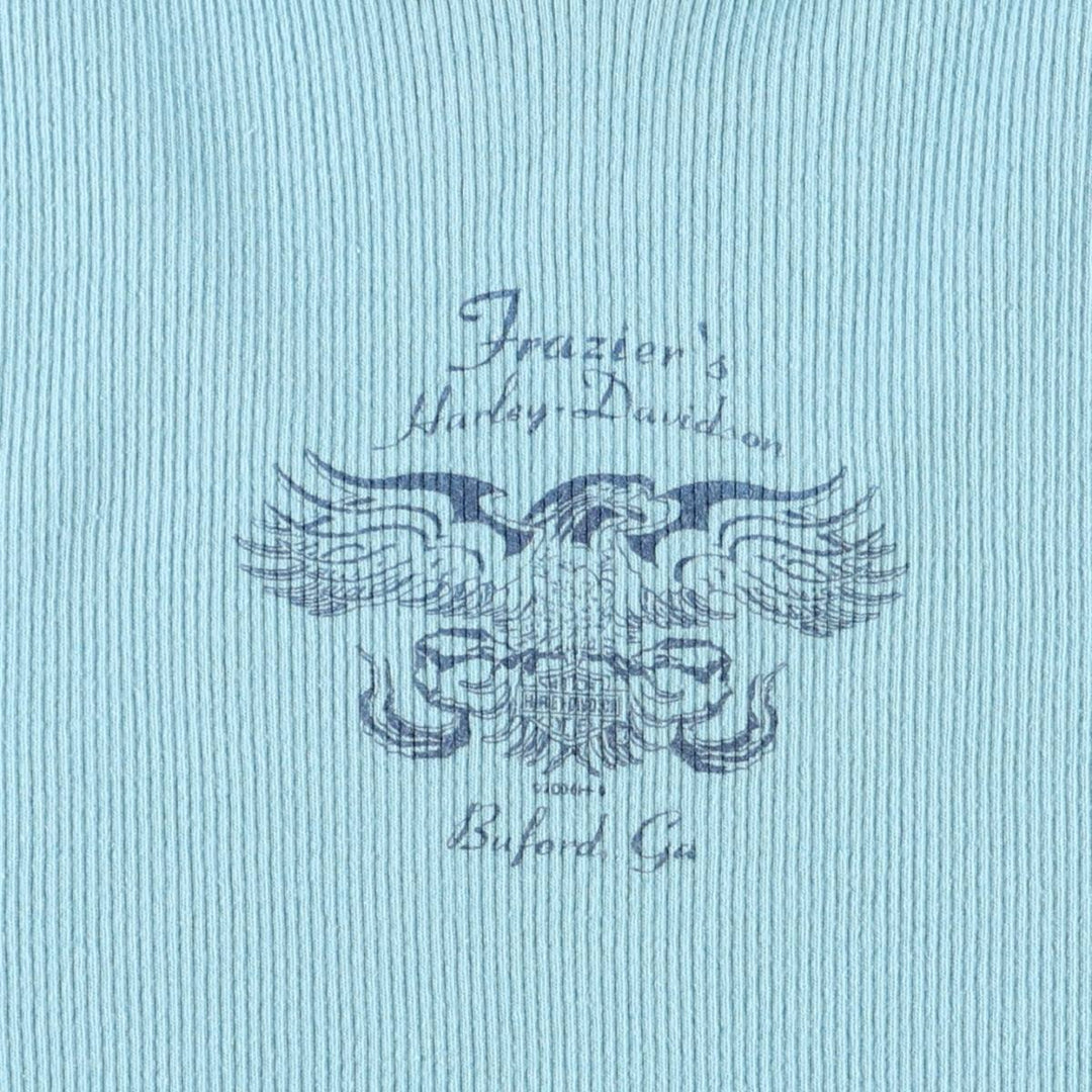 00'S Harley-Davidson Tank Top Made in USA Women's XL cotton Blue type light blue Vintage Second Hand