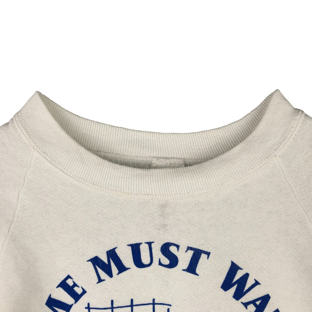 Vintage 90'S Fruit of the Loom print sweatshirt, made in the USA, size L, women's cotton white type Vintage Second Hand