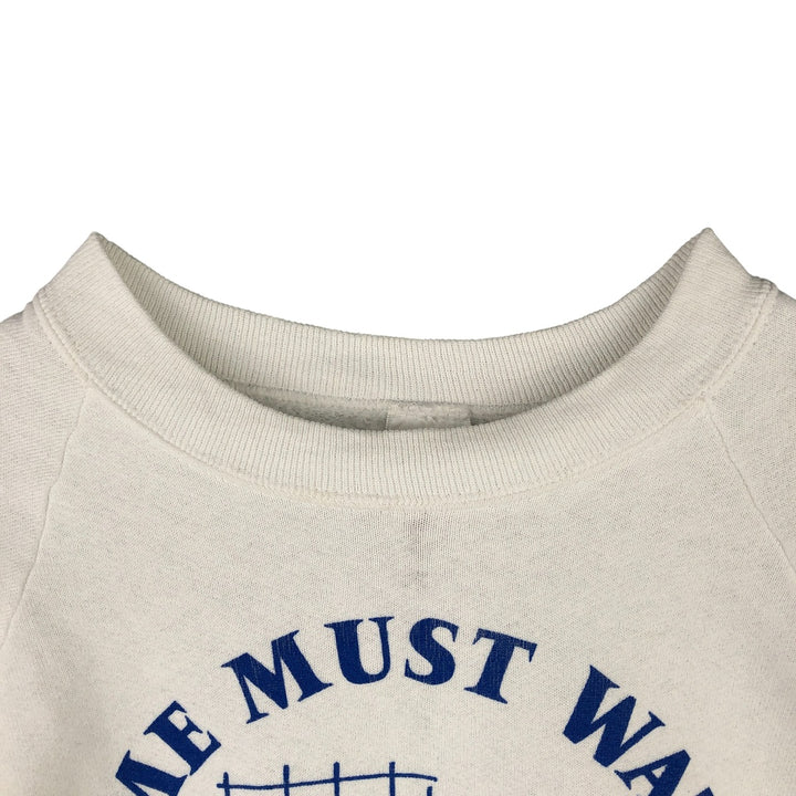 Vintage 90'S Fruit of the Loom print sweatshirt, made in the USA, size L, women's cotton white type Vintage Second Hand