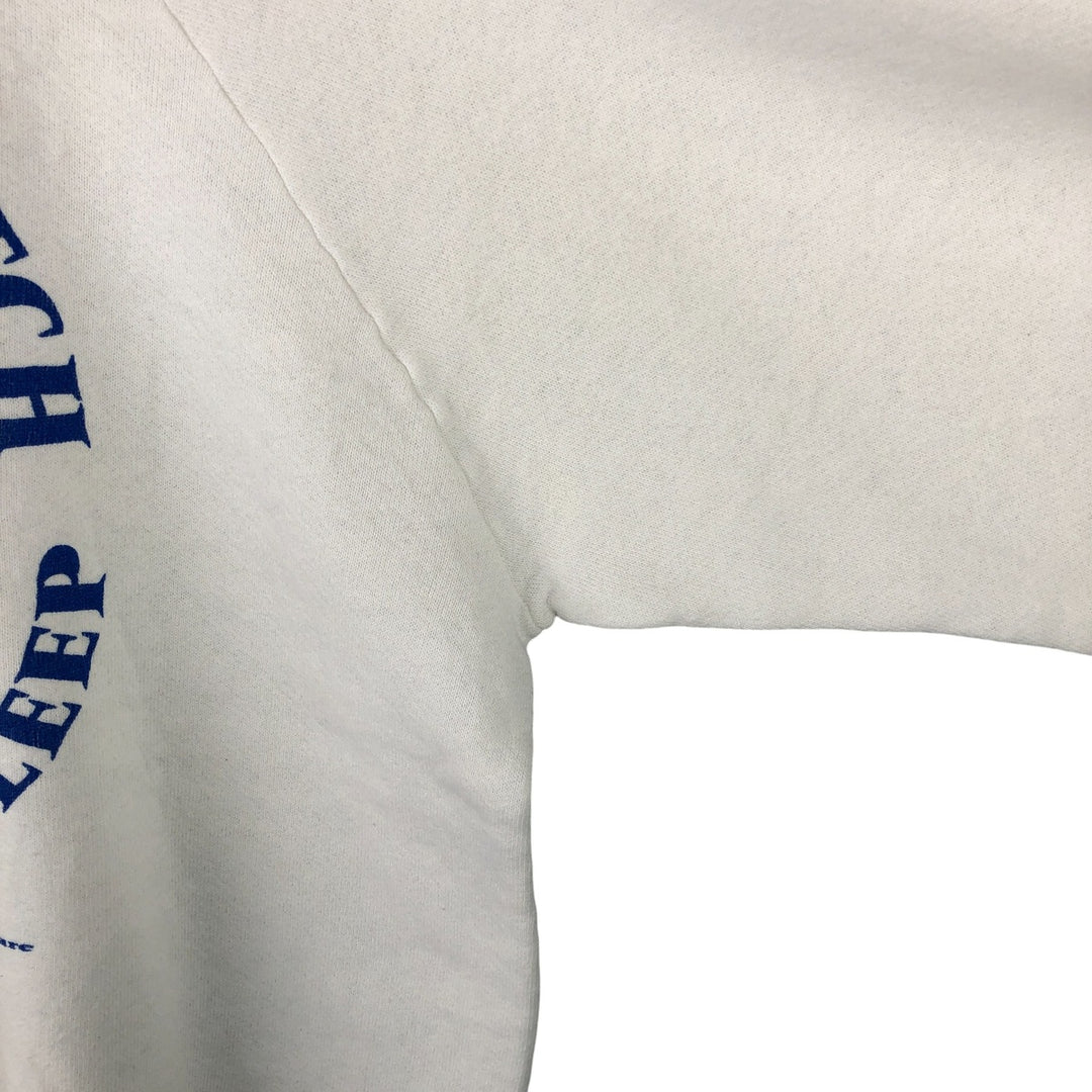 Vintage 90'S Fruit of the Loom print sweatshirt, made in the USA, size L, women's cotton white type Vintage Second Hand