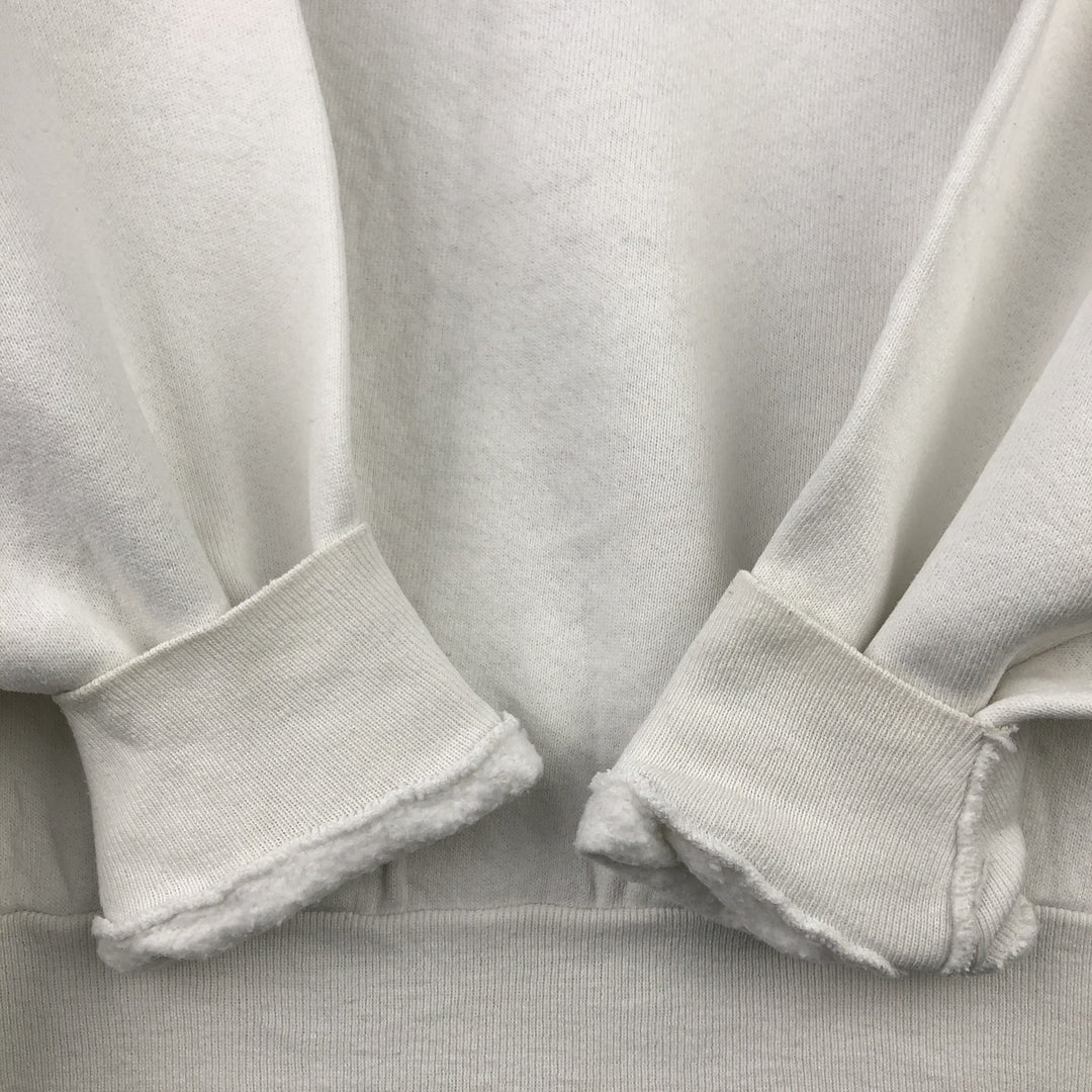 Vintage 90'S Fruit of the Loom print sweatshirt, made in the USA, size L, women's cotton white type Vintage Second Hand