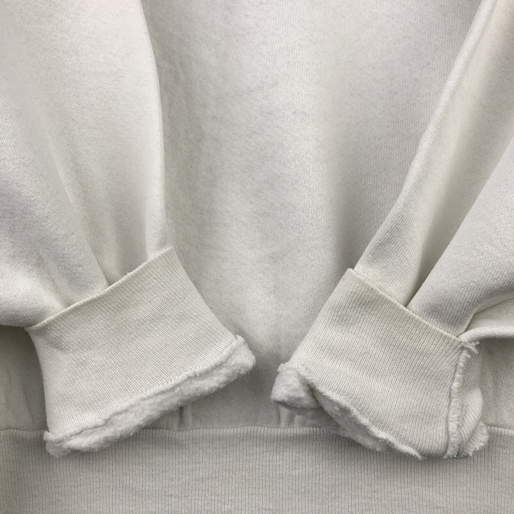 Vintage 90'S Fruit of the Loom print sweatshirt, made in the USA, size L, women's cotton white type Vintage Second Hand