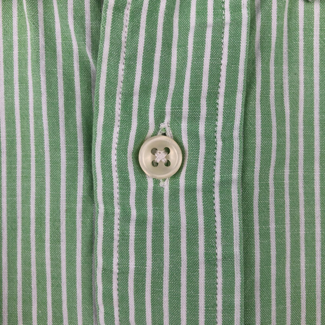 Ralph Lauren POLO by Ralph Lauren CUSTOM FIT long-sleeved button-down striped shirt, men's size XL cotton Mint green Vintage Second Hand