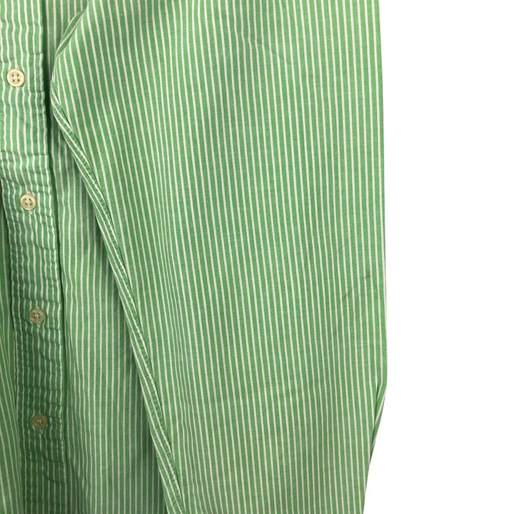 Ralph Lauren POLO by Ralph Lauren CUSTOM FIT long-sleeved button-down striped shirt, men's size XL cotton Mint green Vintage Second Hand