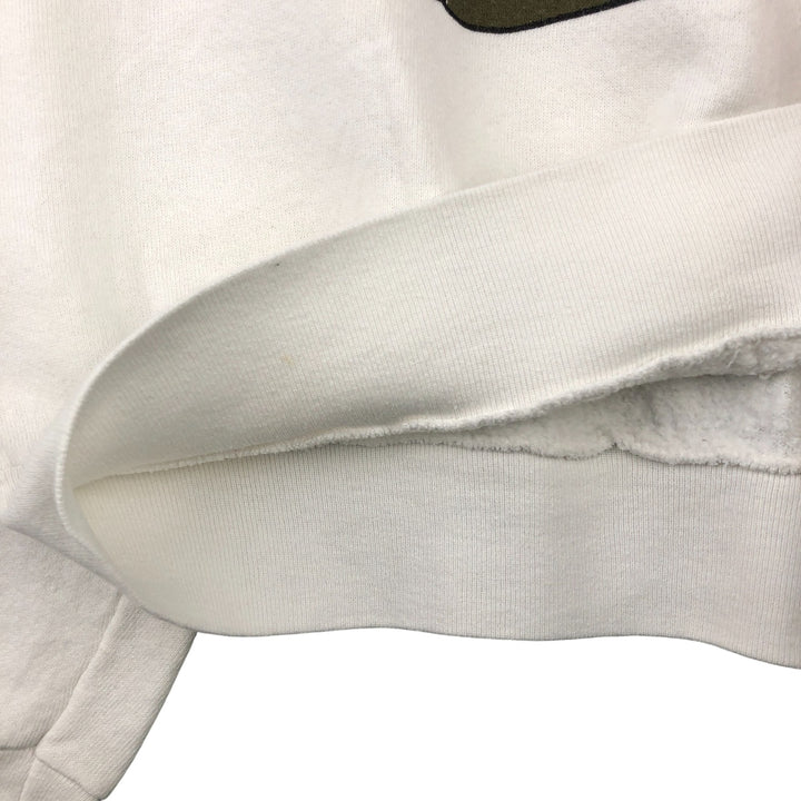 90'S Fruit of the Loom Tasmanian Devil character sweatshirt, women's size L cotton white type Vintage Second Hand