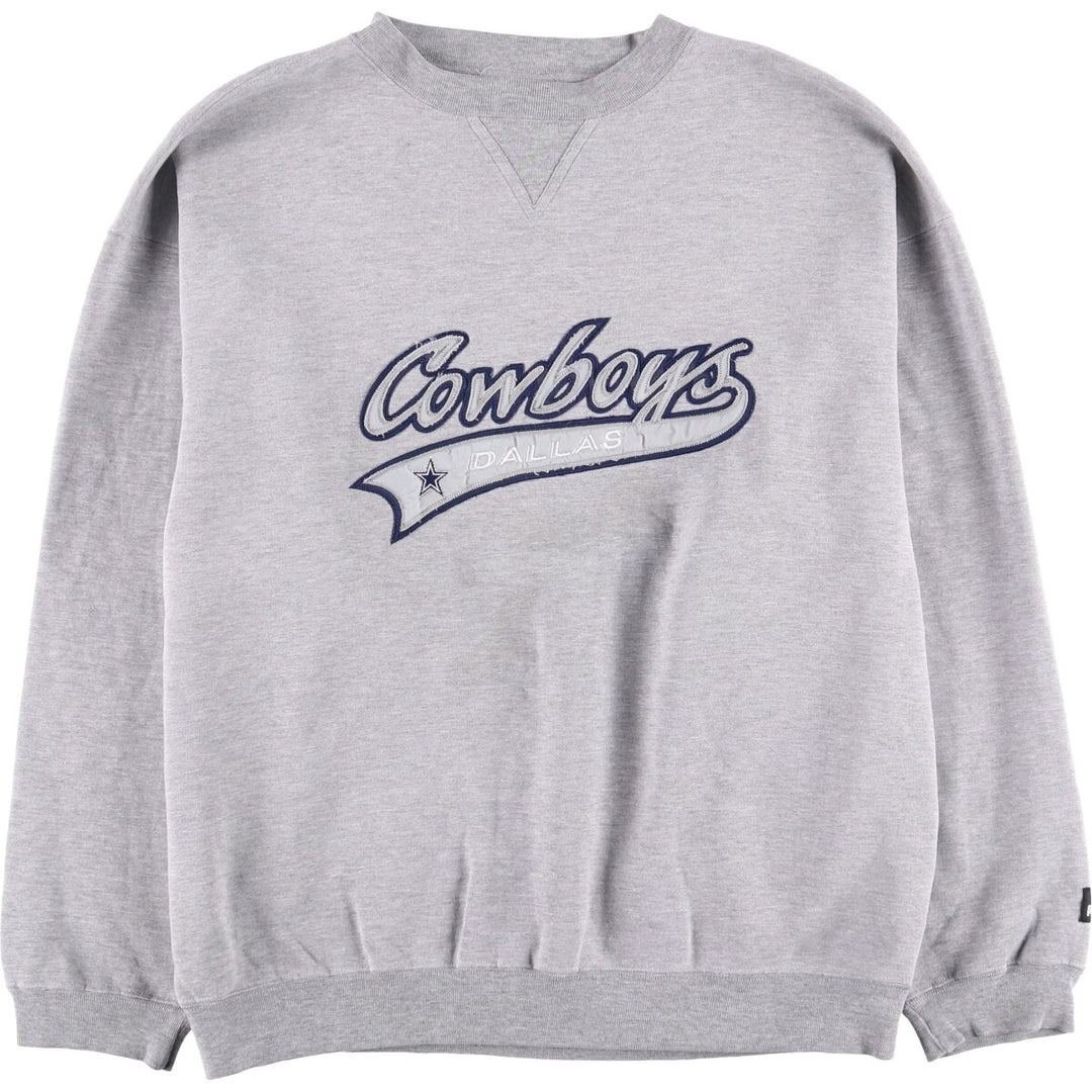 Vintage 90s-00'S Puma NFL Dallas Cowboys sweatshirt, size L, men's cotton gray type Vintage Second Hand