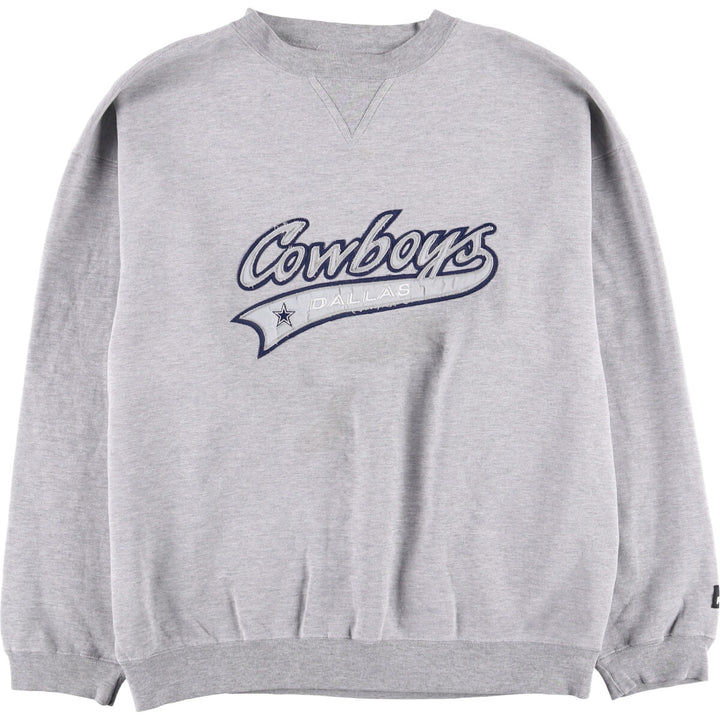 Vintage 90s-00'S Puma NFL Dallas Cowboys sweatshirt, size L, men's cotton gray type Vintage Second Hand