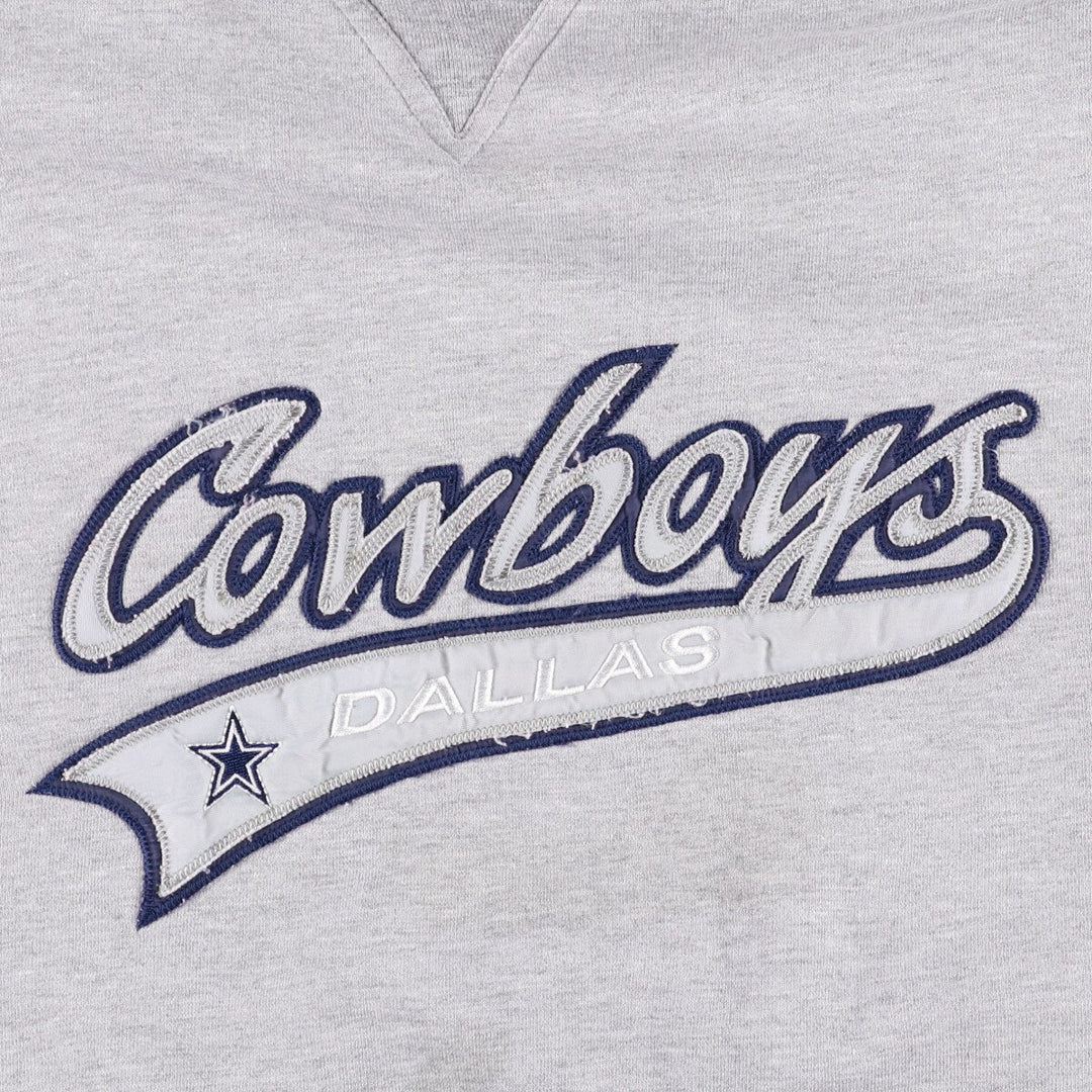 Vintage 90s-00'S Puma NFL Dallas Cowboys sweatshirt, size L, men's cotton gray type Vintage Second Hand