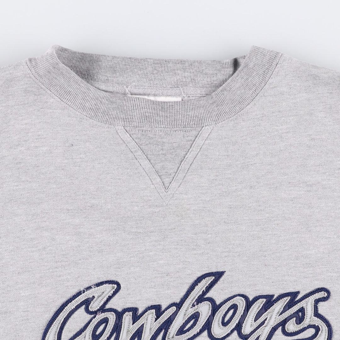 Vintage 90s-00'S Puma NFL Dallas Cowboys sweatshirt, size L, men's cotton gray type Vintage Second Hand