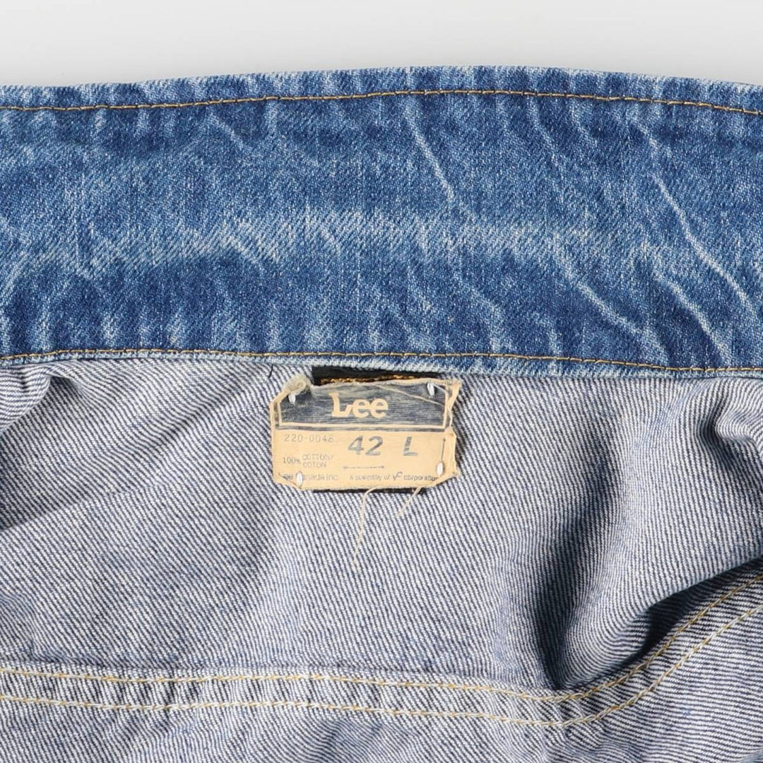 Vintage 1980'S Lee denim jacket, made in Canada, size L, men's cotton blue type Vintage Second Hand