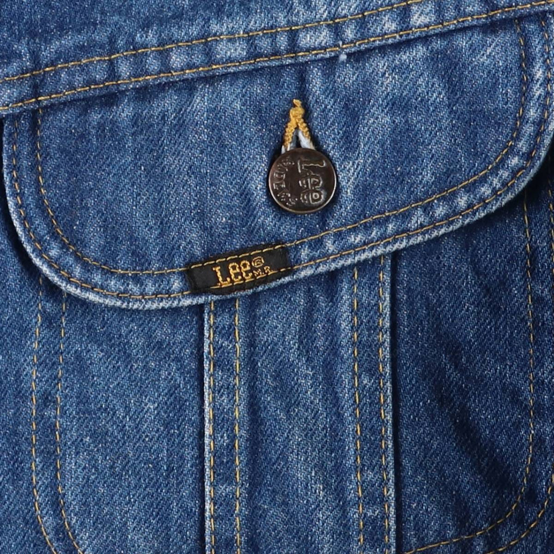 Vintage 1980'S Lee denim jacket, made in Canada, size L, men's cotton blue type Vintage Second Hand